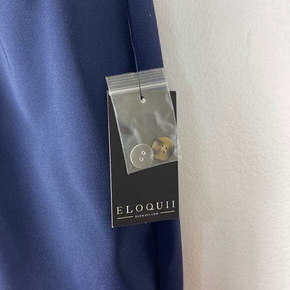 Eloquii Navy Blue Straight Leg Trouser Pants Office Career Wear Women's 26 R NEW - Picture 5 of 11